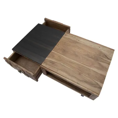 Stolik kawowy RET. Mumbai 110x60x43 cm (Drewno z Akacji Nilotyckiej)